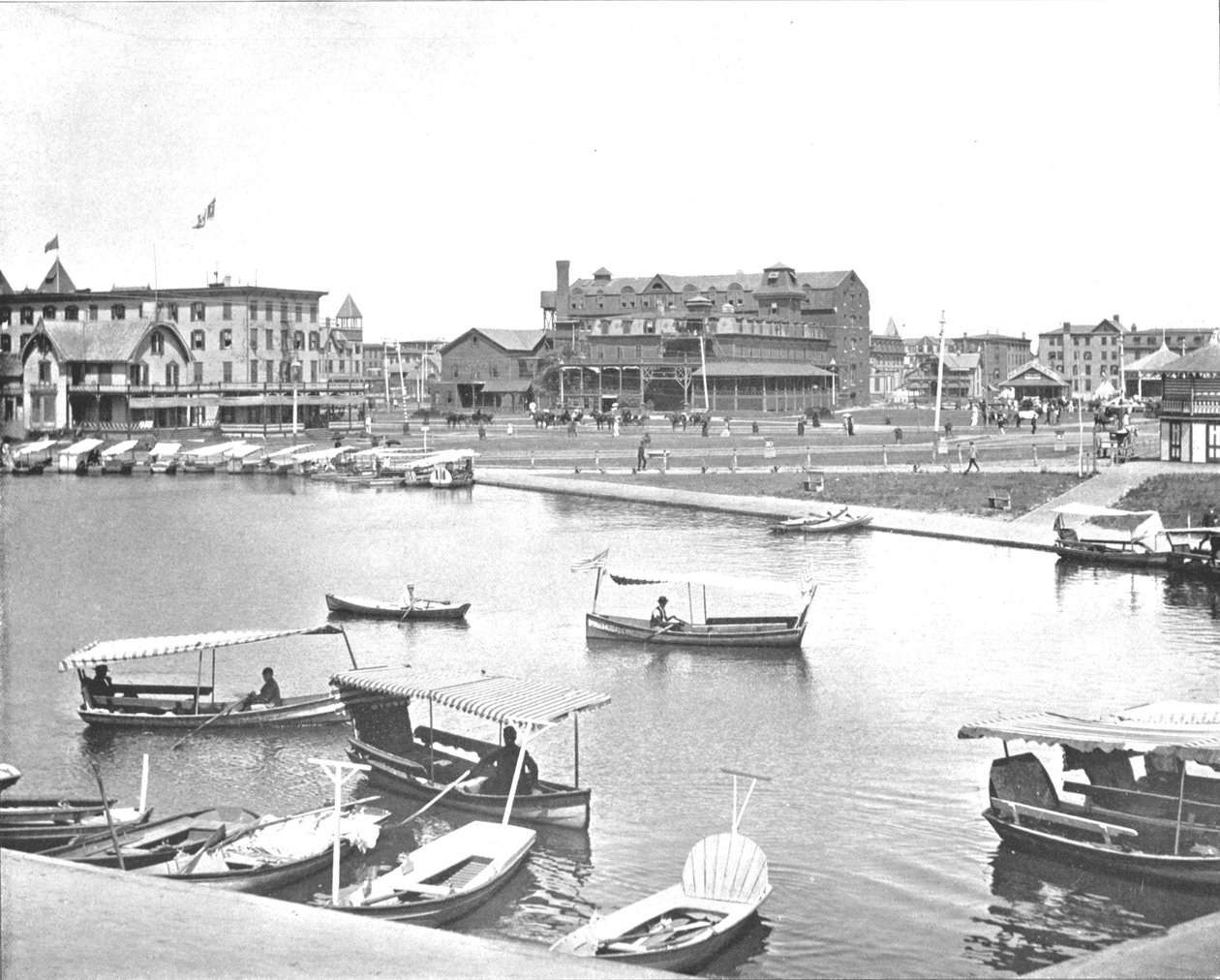 Wesley Lake, Asbury Park, New Jersey, USA, um 1900 von Unbekannt