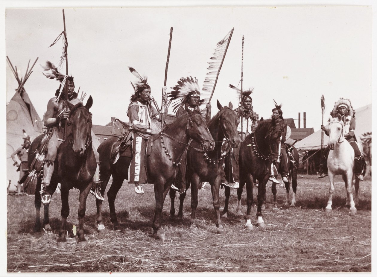 Wildwest-Show, um 1905 von Unbekannt