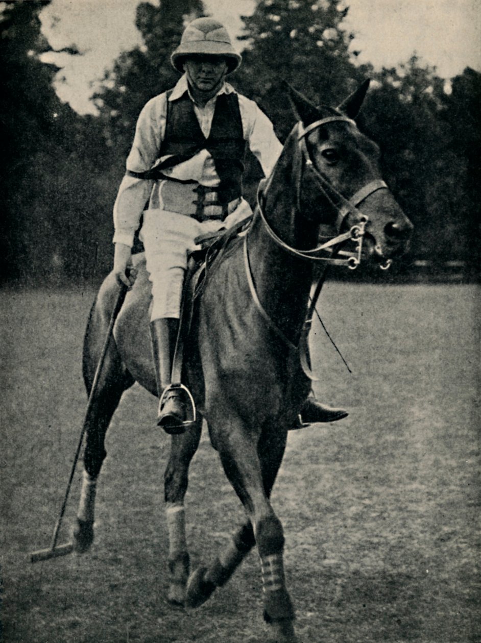 Winston Churchill beim Polo, 1920er Jahre, 1945 von Unbekannt
