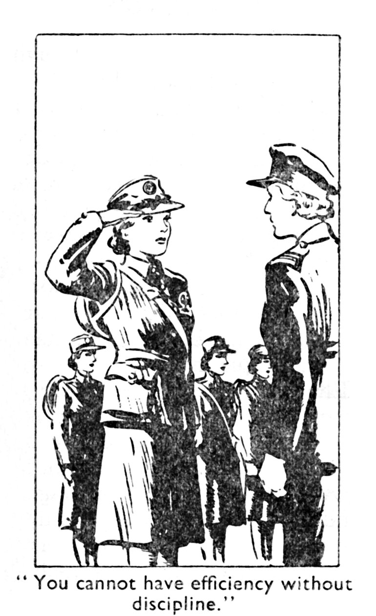 Man kann keine Effizienz ohne Disziplin haben, 1940 von Unbekannt