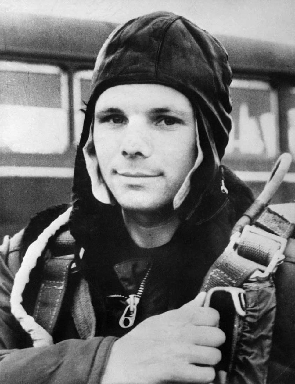 Juri Gagarin, russischer Kosmonaut, 1961 von Unbekannt