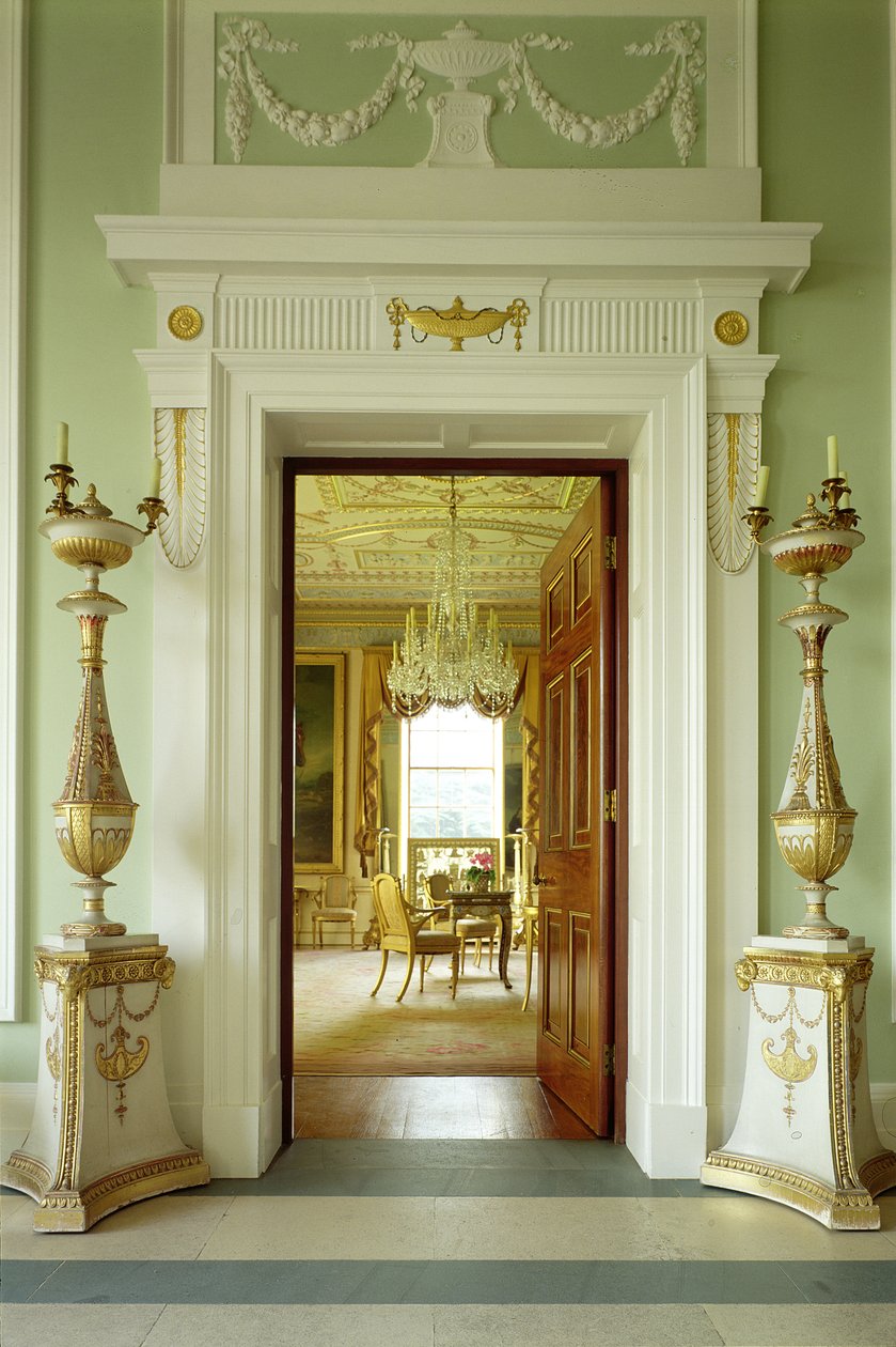 Innenansicht, Sledmere House, Yorkshire von Unbekannt Unbekannt