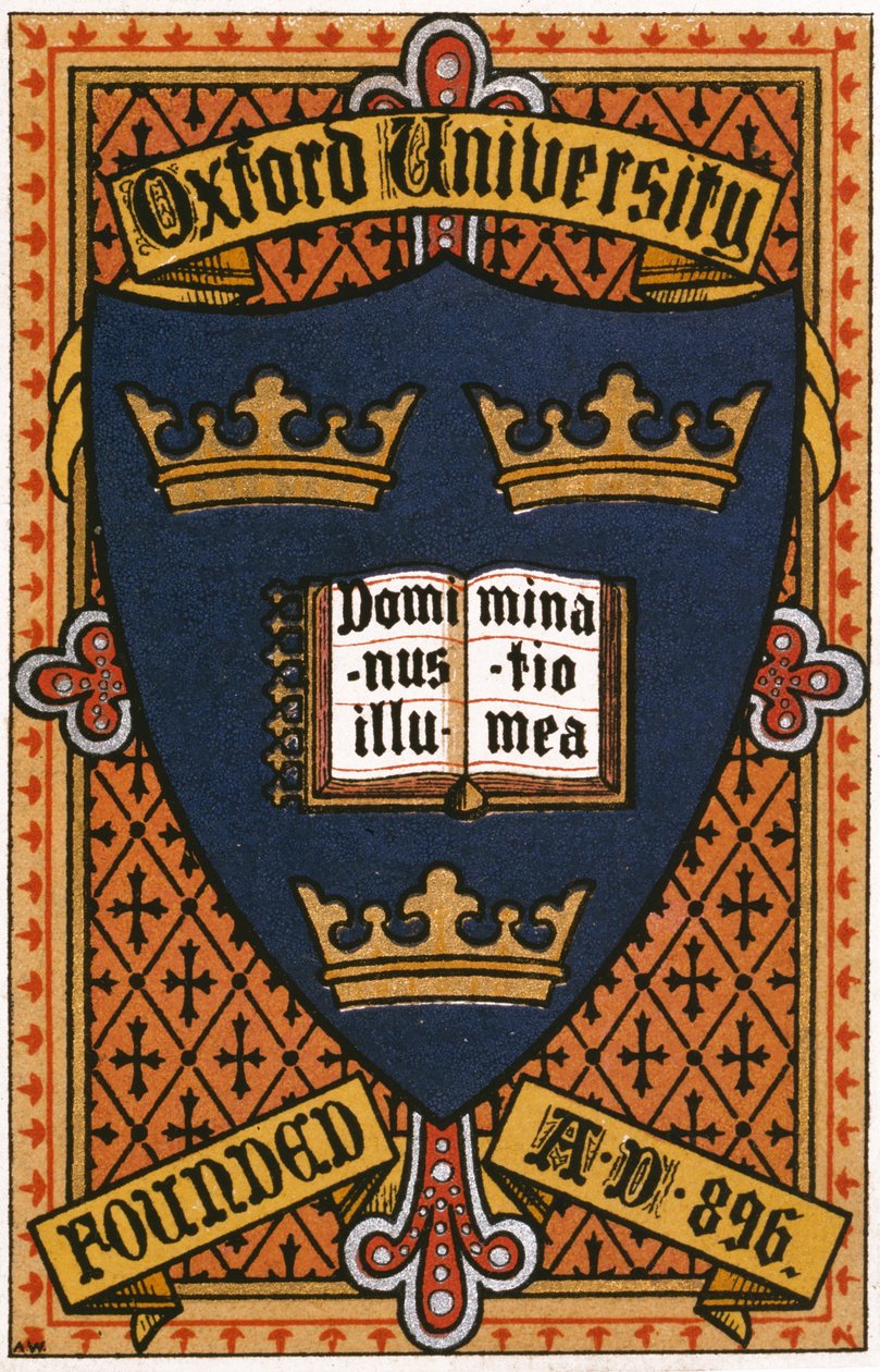 Wappen der Universität Oxford von Unbekannt Unbekannt