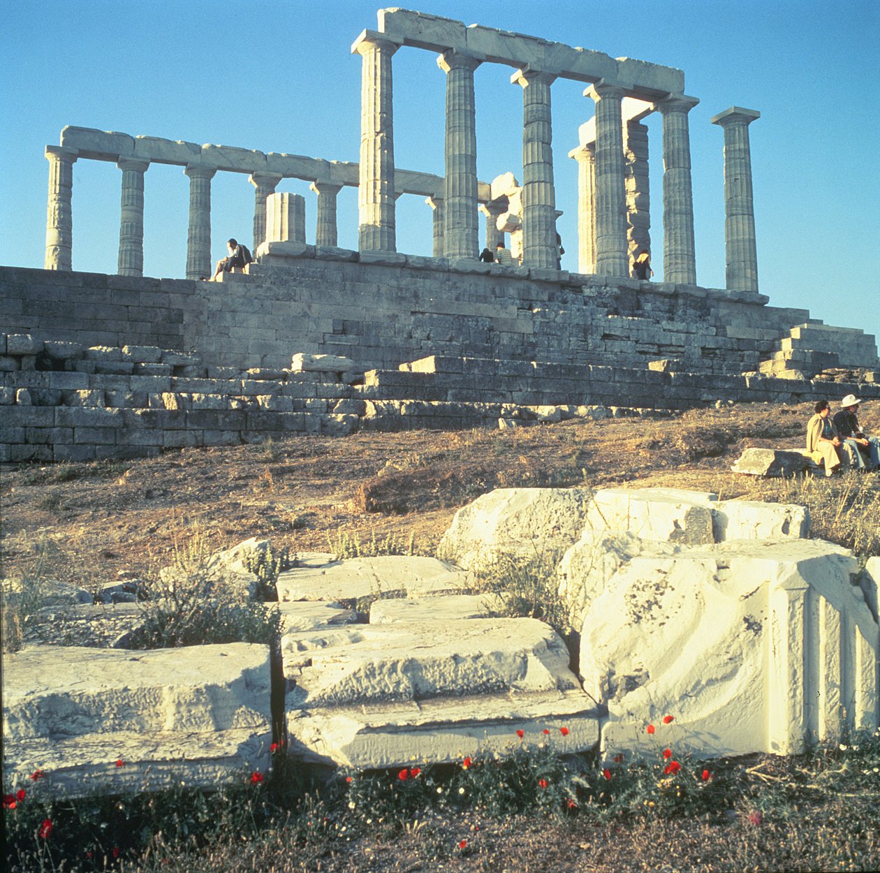Der Tempel des Poseidon, ca. 430 v. Chr. von Unbekannt Unbekannt