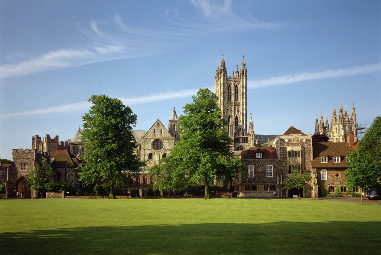 Ansicht der Canterbury Kathedrale, Kent von Unbekannt Unbekannt