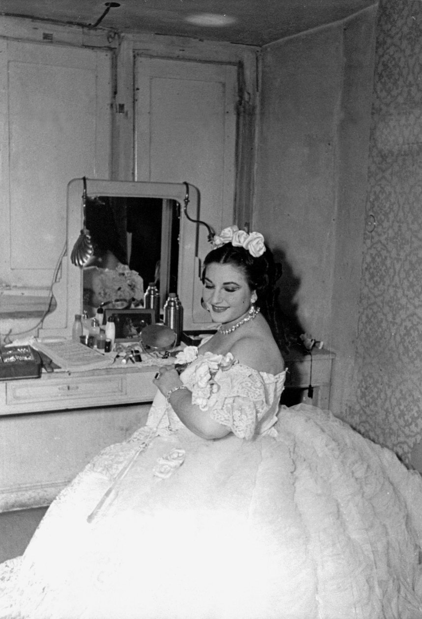 Maria Callas in "La Traviata", Parma, 1951 von Unbekannt Unbekannt