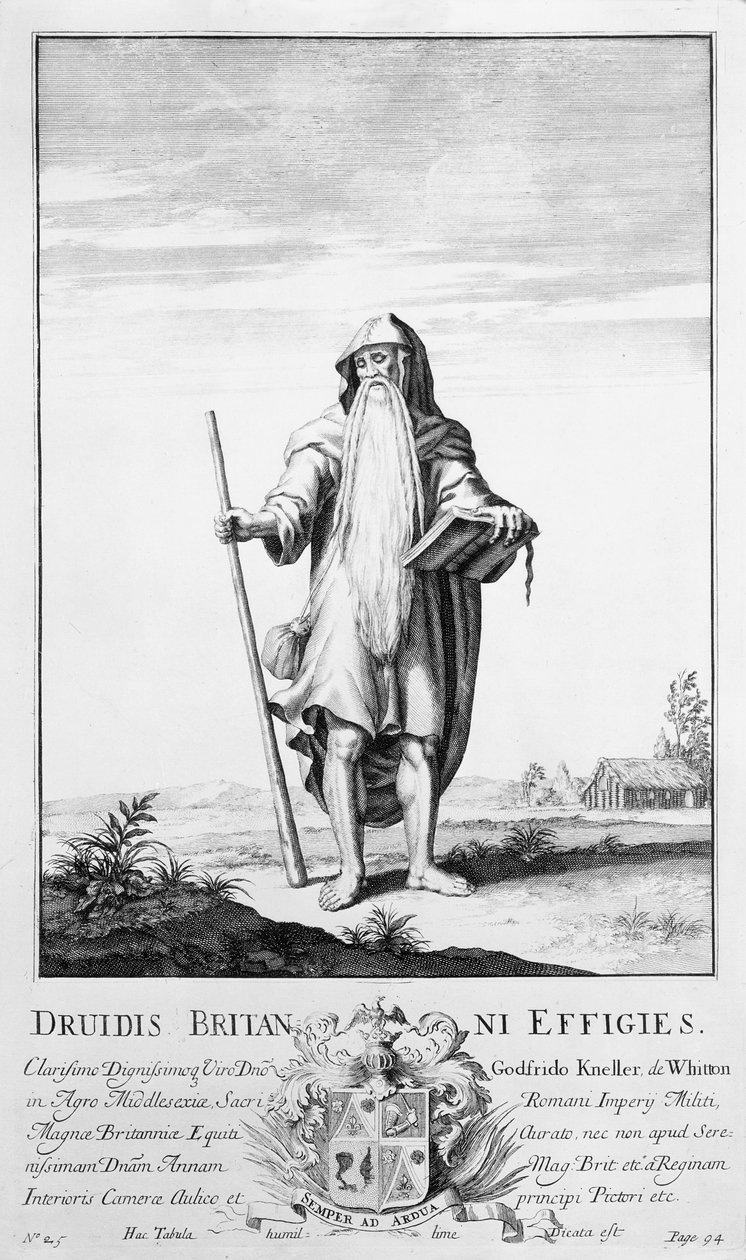 Ein Druide (Gravur) von Unbekannt