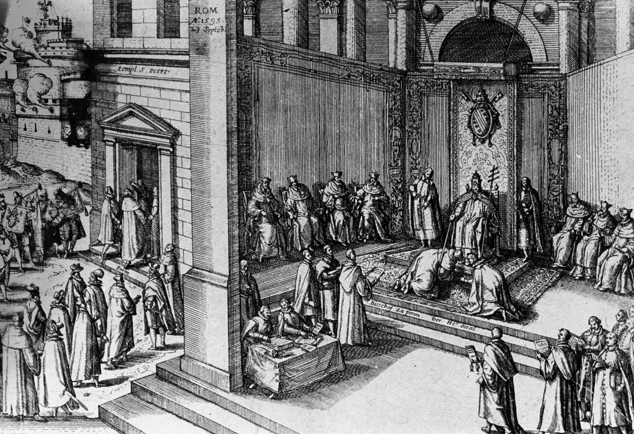 Absolution von König Heinrich IV. von Unbekannter Künstler