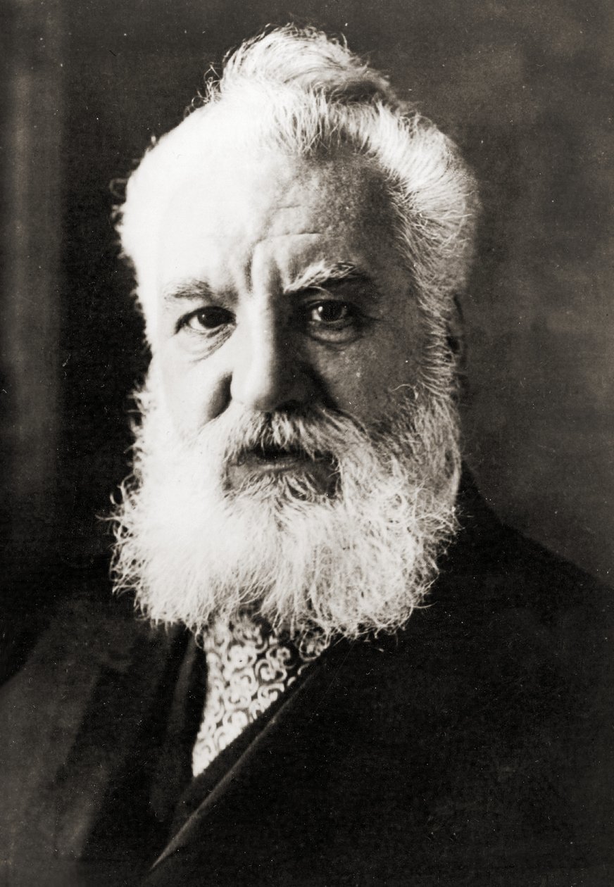 Alexander Graham Bell, ca. 1920 (s/w Foto) von Unbekannter Künstler
