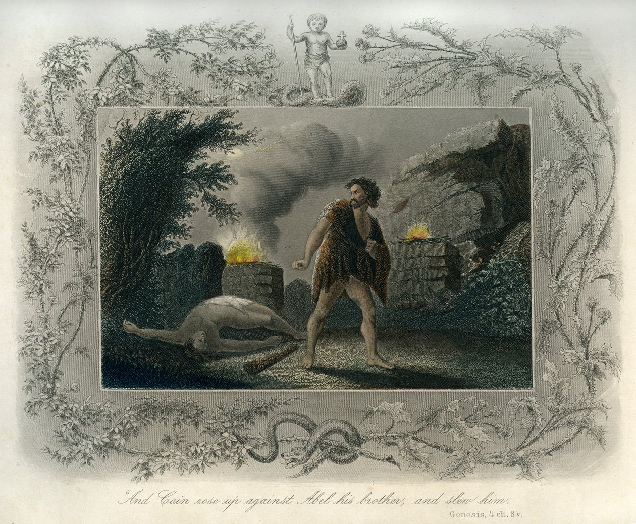 Kain und Abel - Bibel von Unbekannter Künstler