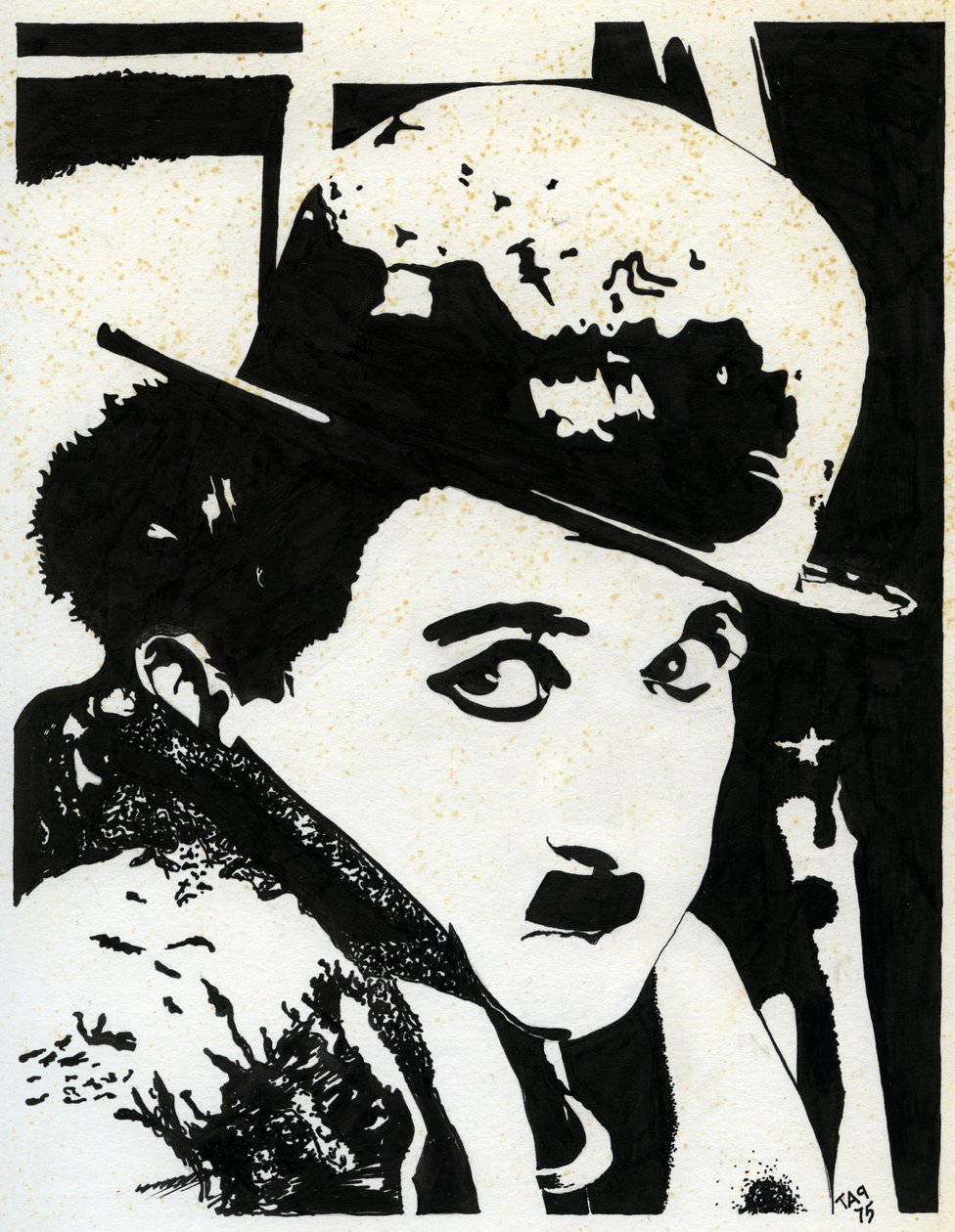 Charlie Chaplin von Unbekannter Künstler