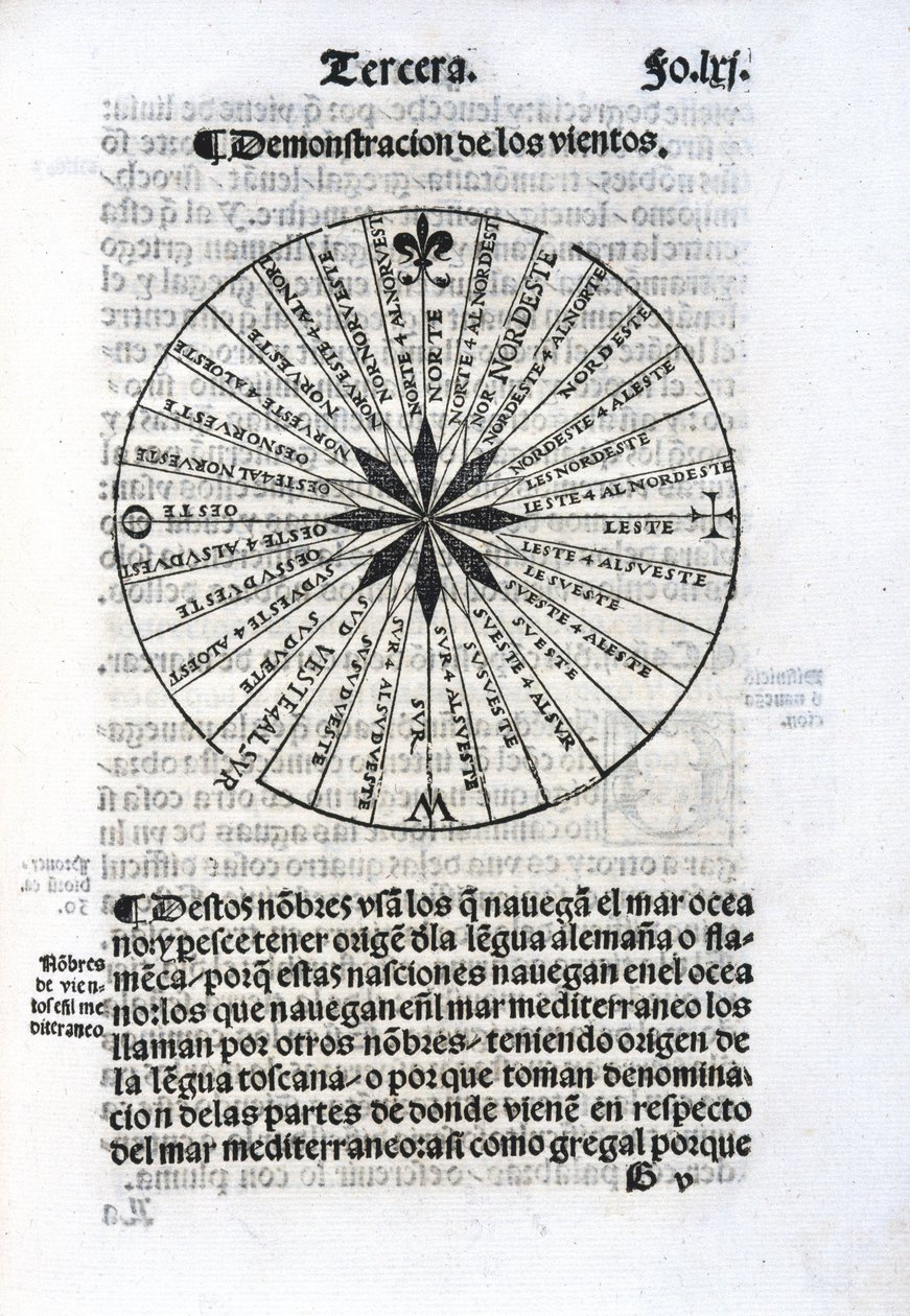 Diagramm der Meereswinde von Unbekannt