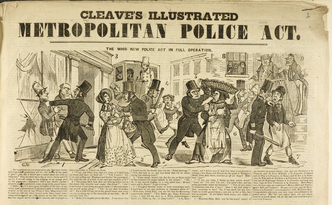 Cleave’s Illustrierter Metropolitan Police Act von Unbekannter Künstler