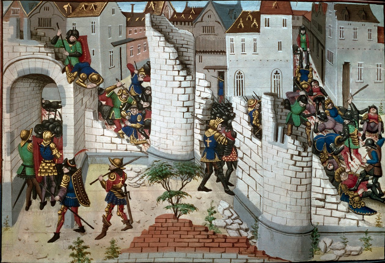 Kreuzzug: die Eroberung Jerusalems (Detail) von Unbekannter Künstler