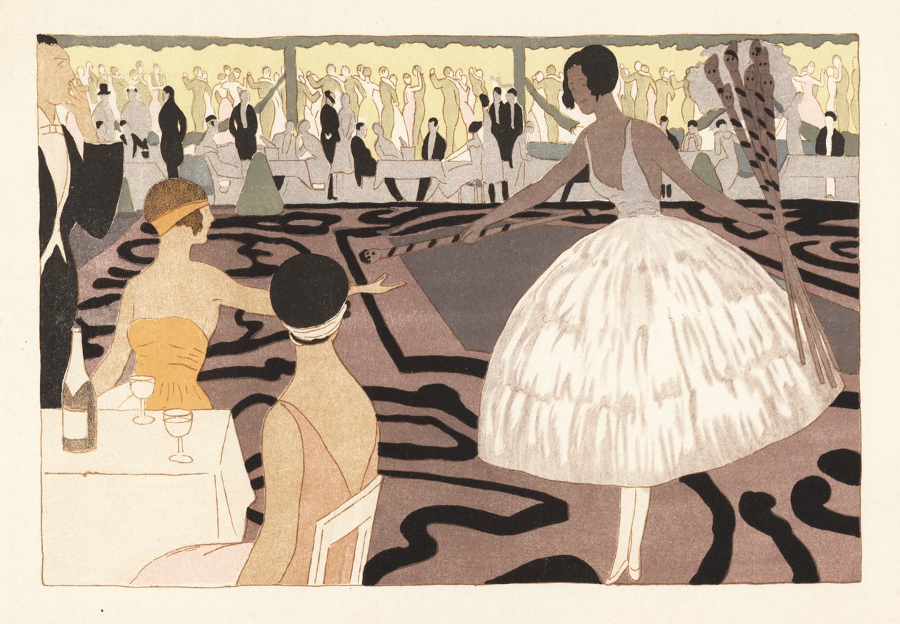 Moderne Tanzparty im Garten von Paul Poiret von Unbekannter Künstler