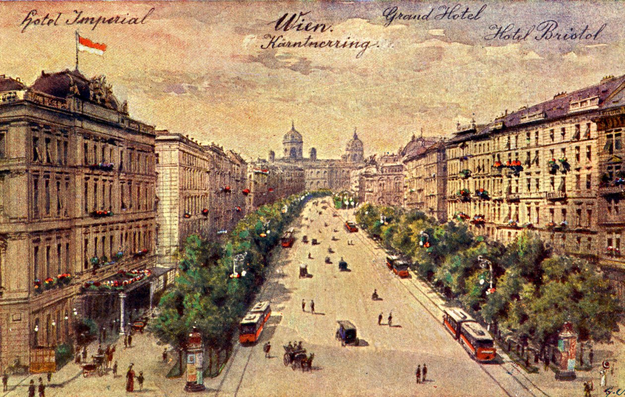 Kärntner Ring, Wien, Österreich von Unbekannter Künstler