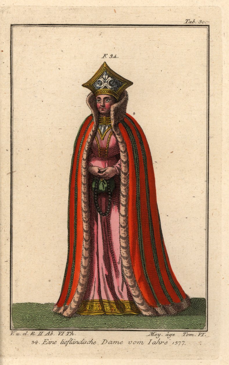 Dame von Livland, Russische Provinz von Unbekannter Künstler