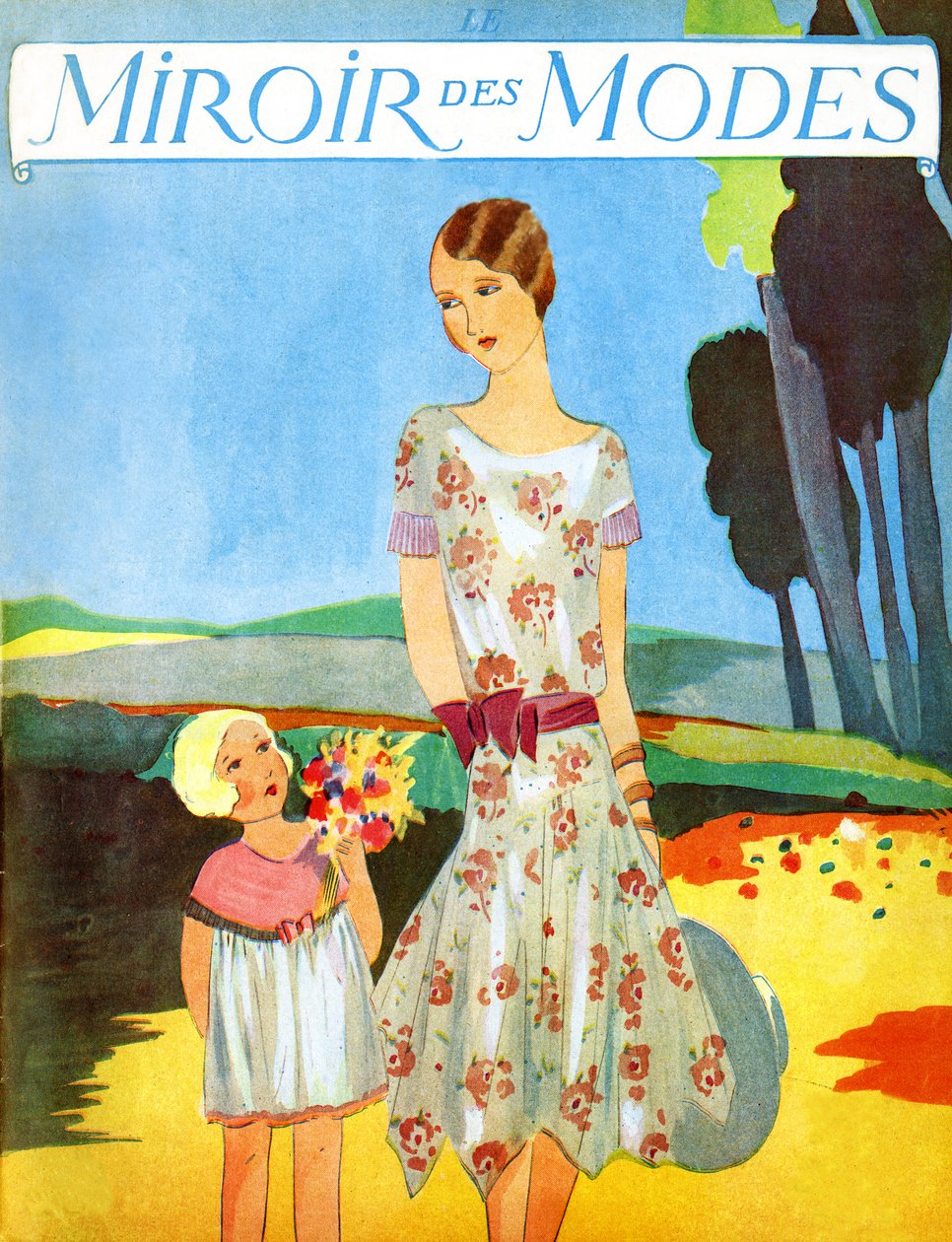 Le Miroir des Modes April 1928 von Unbekannter Künstler