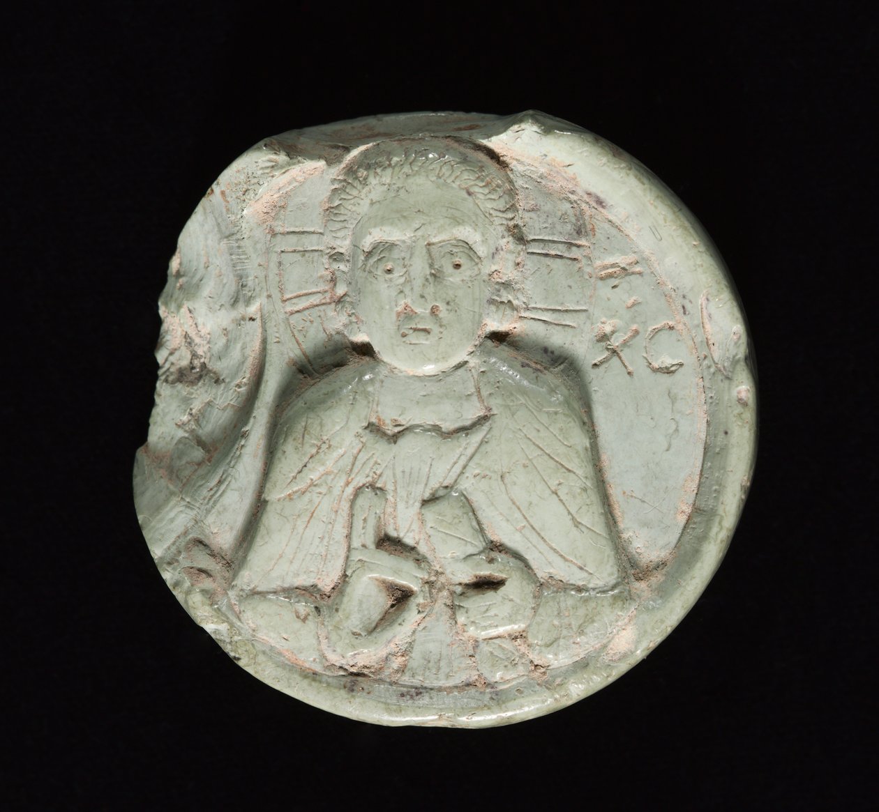 Medallion mit Christus, ca. 1200-1400 von Unbekannt