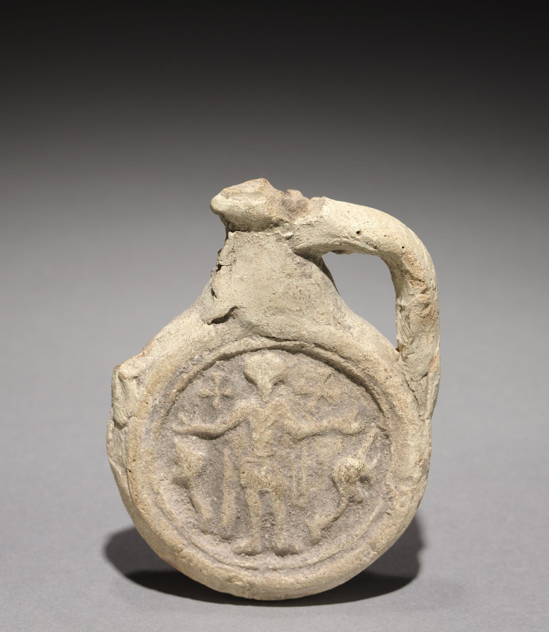 Pilgerflasche mit Sankt Menas, 500-700 von Unbekannt