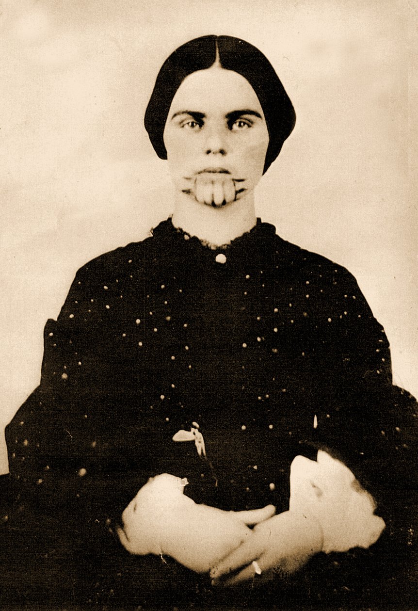 Porträt von Olive Oatman, ca. 1857 von Unbekannt