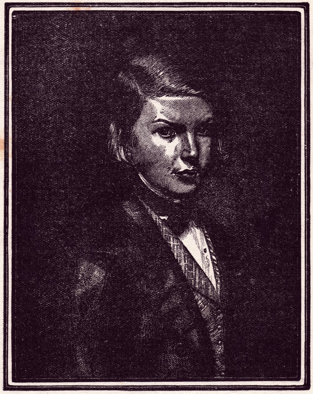 Porträt von Victor Hugo (Gravur) von Unbekannter Künstler