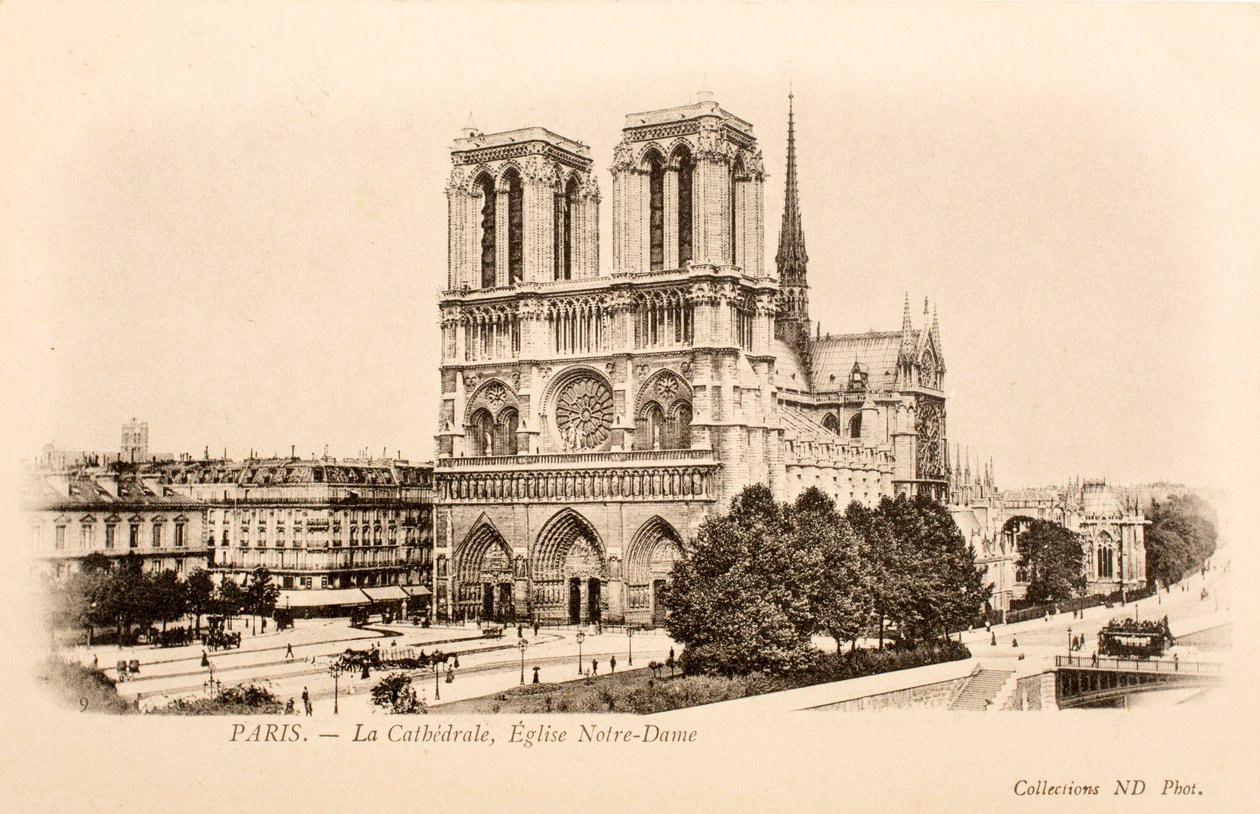 Postkarte/Notre Dame/Paris/Seine/Île-de-France/Frankreich von William M. Timlin