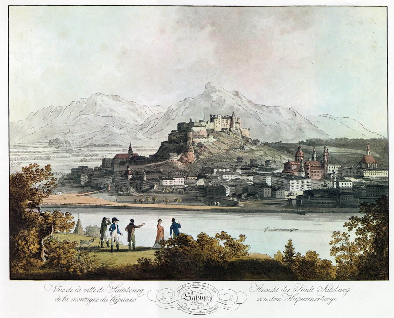 Salzburg Blick von den Kapuzinerbergen von Unbekannter Künstler