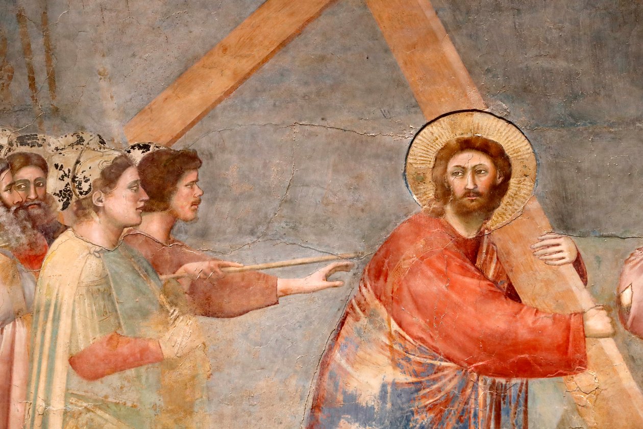 Die Scrovegni-Kapelle. Fresko von Giotto von Unbekannter Künstler