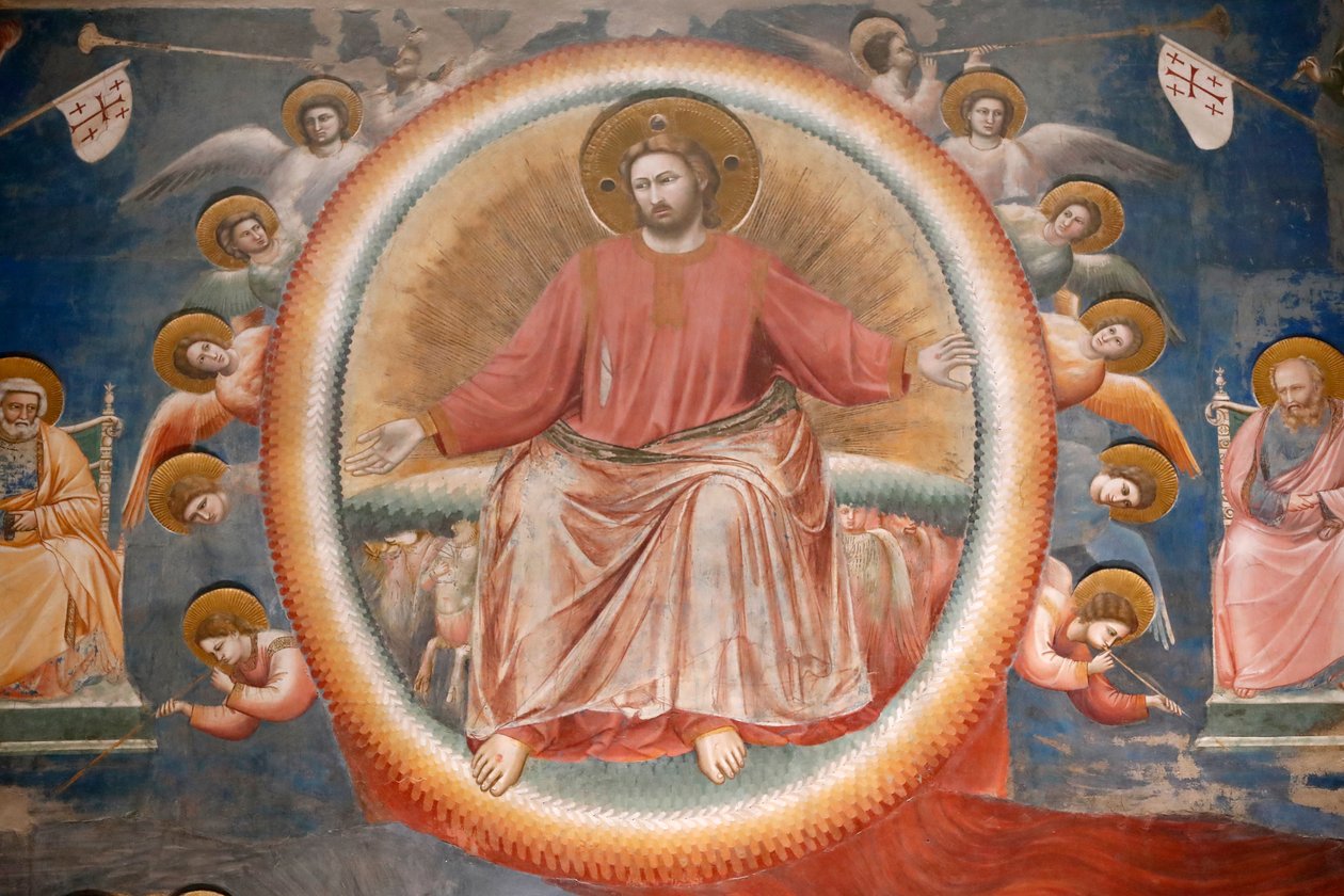 Die Scrovegni-Kapelle. Fresko von Giotto von Unbekannter Künstler