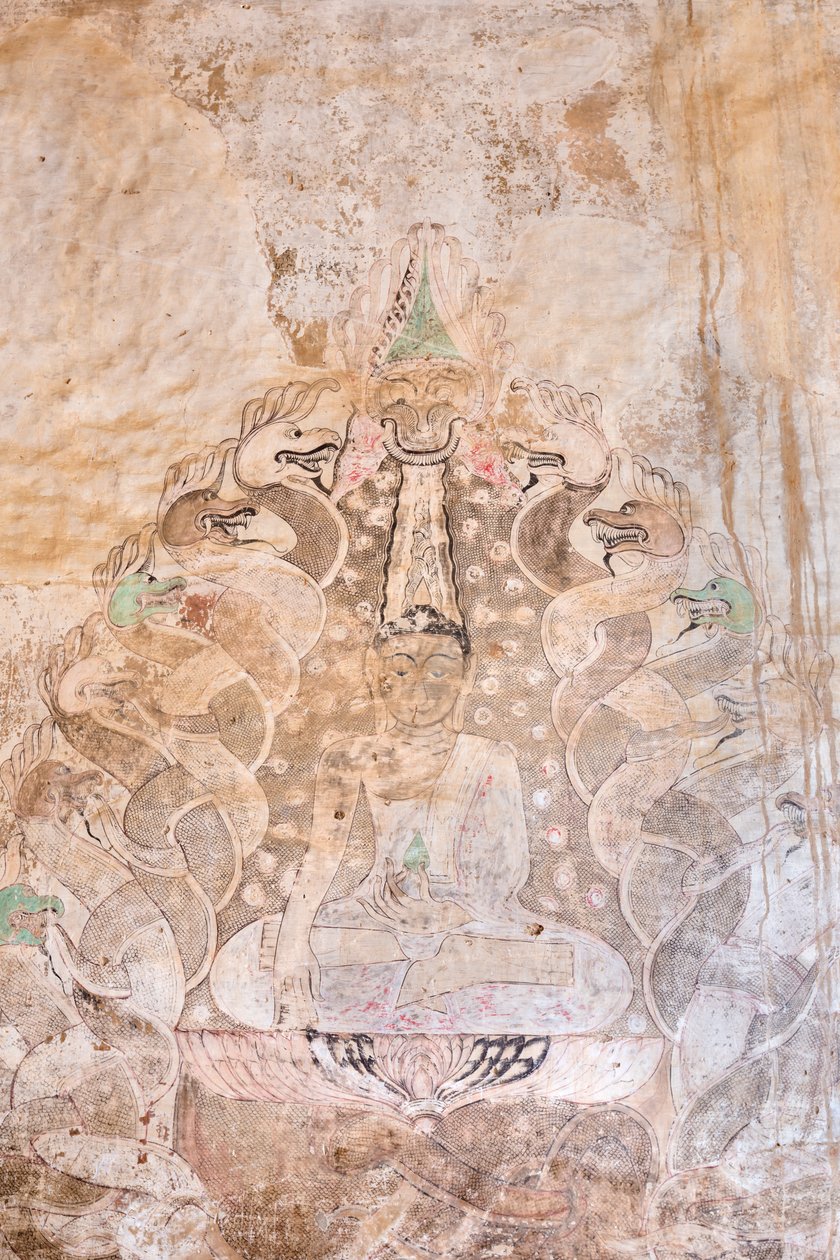 Wandmalerei, Sulamani Pahto, Bagan von Unbekannter Künstler