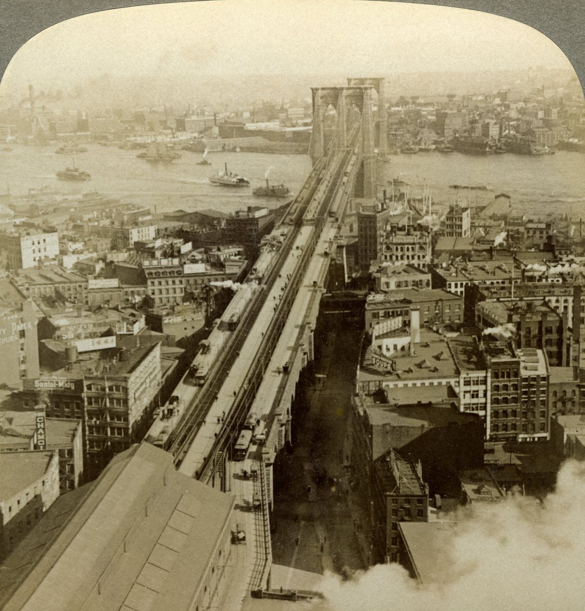 Brooklyn Bridge, New York, USA von Underwood and Underwood