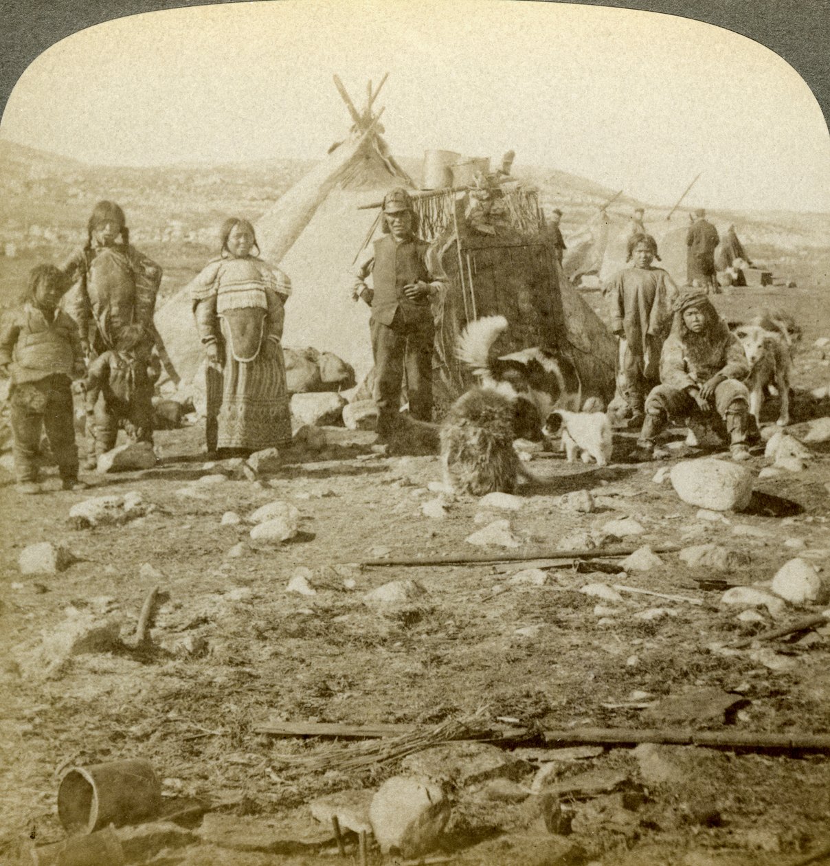 Eskimos, Grönland von Underwood and Underwood