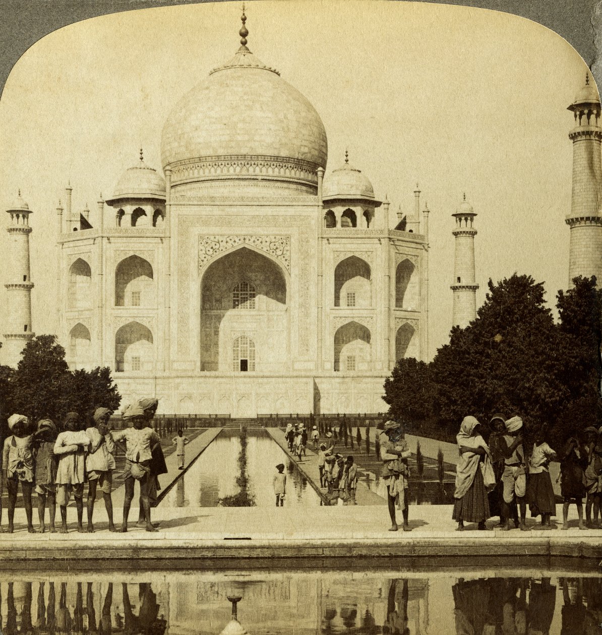 Taj Mahal, Agra, Uttar Pradesh, Indien von Underwood and Underwood