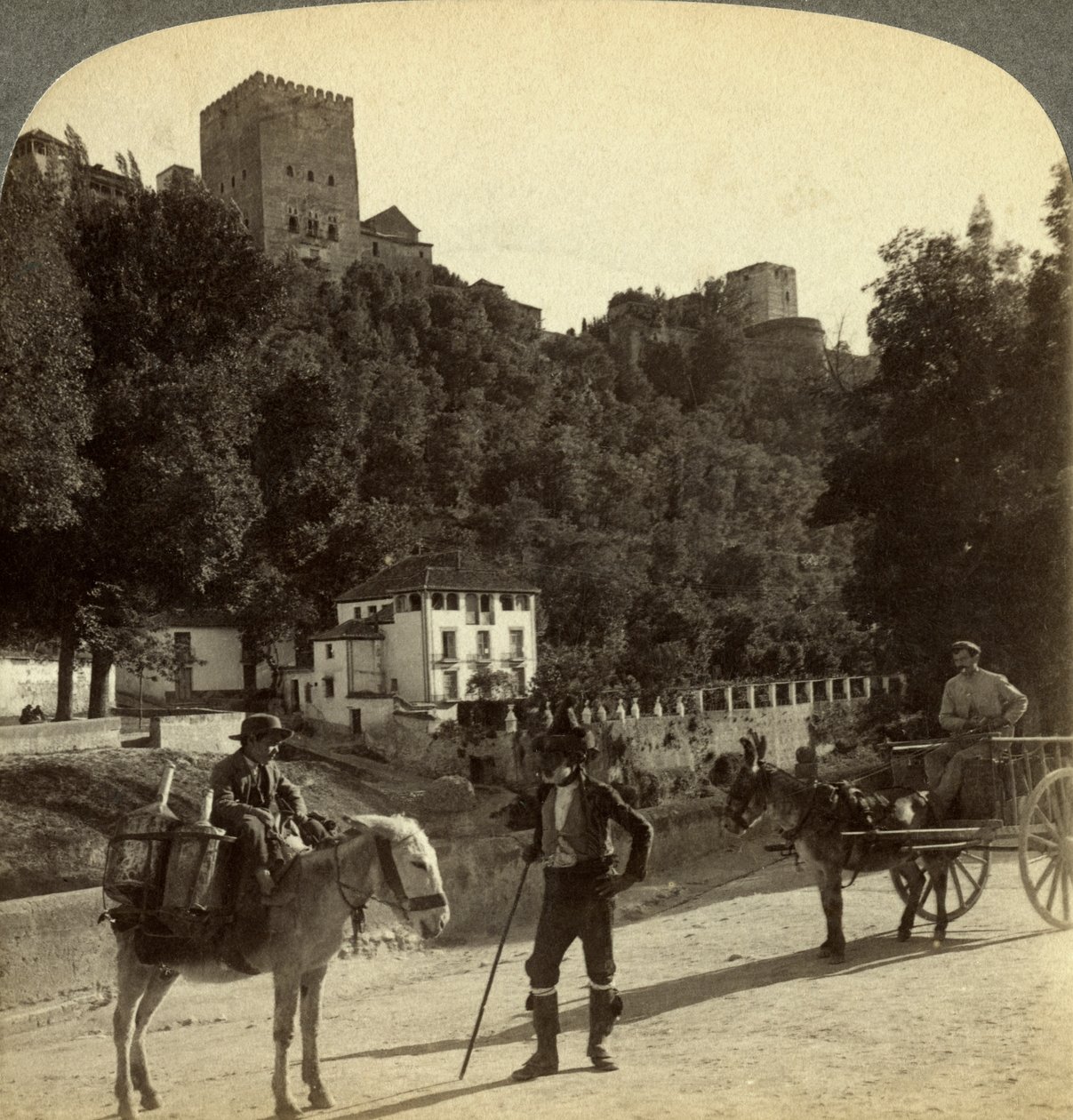Die Alhambra, Granada, Andalusien, Spanien von Underwood and Underwood