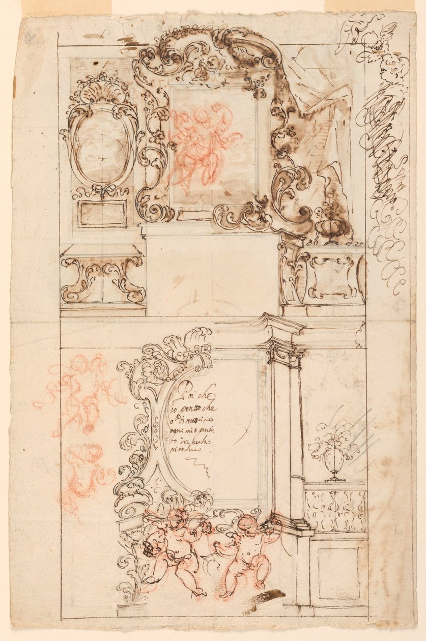 Zeichnung, Altar von Unknown