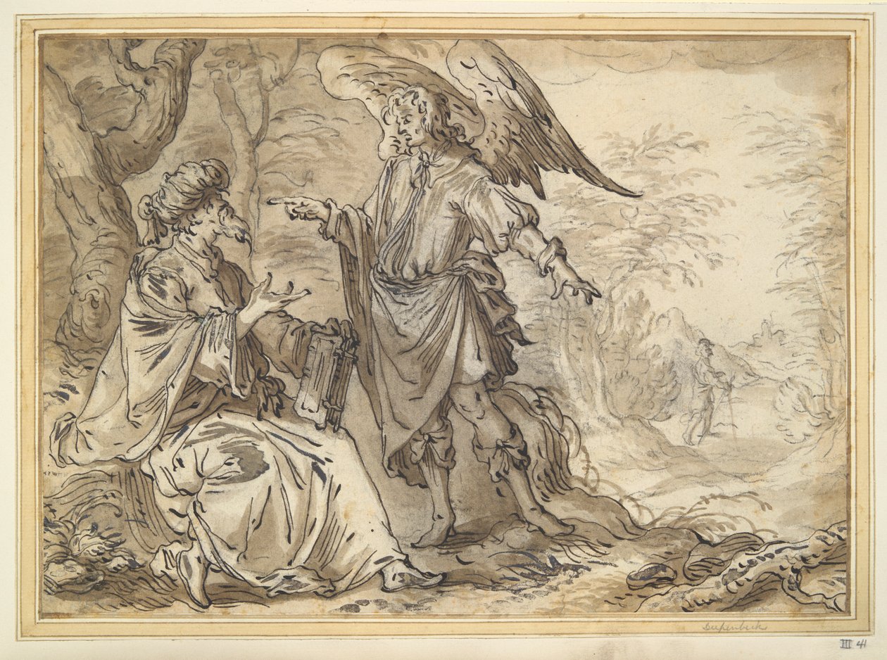 Elia in der Wüste von Unknown