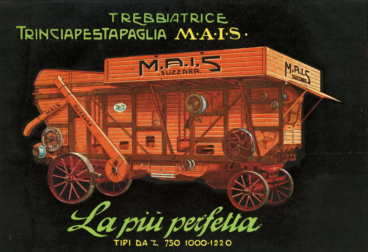 Landmaschinen. Suzzara, 1925 von Unknown
