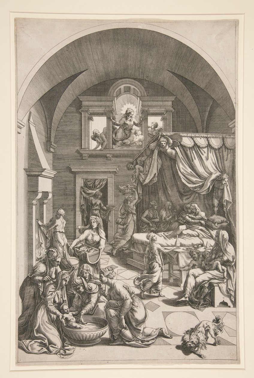Die Geburt des Heiligen Johannes des Täufers von Unknown