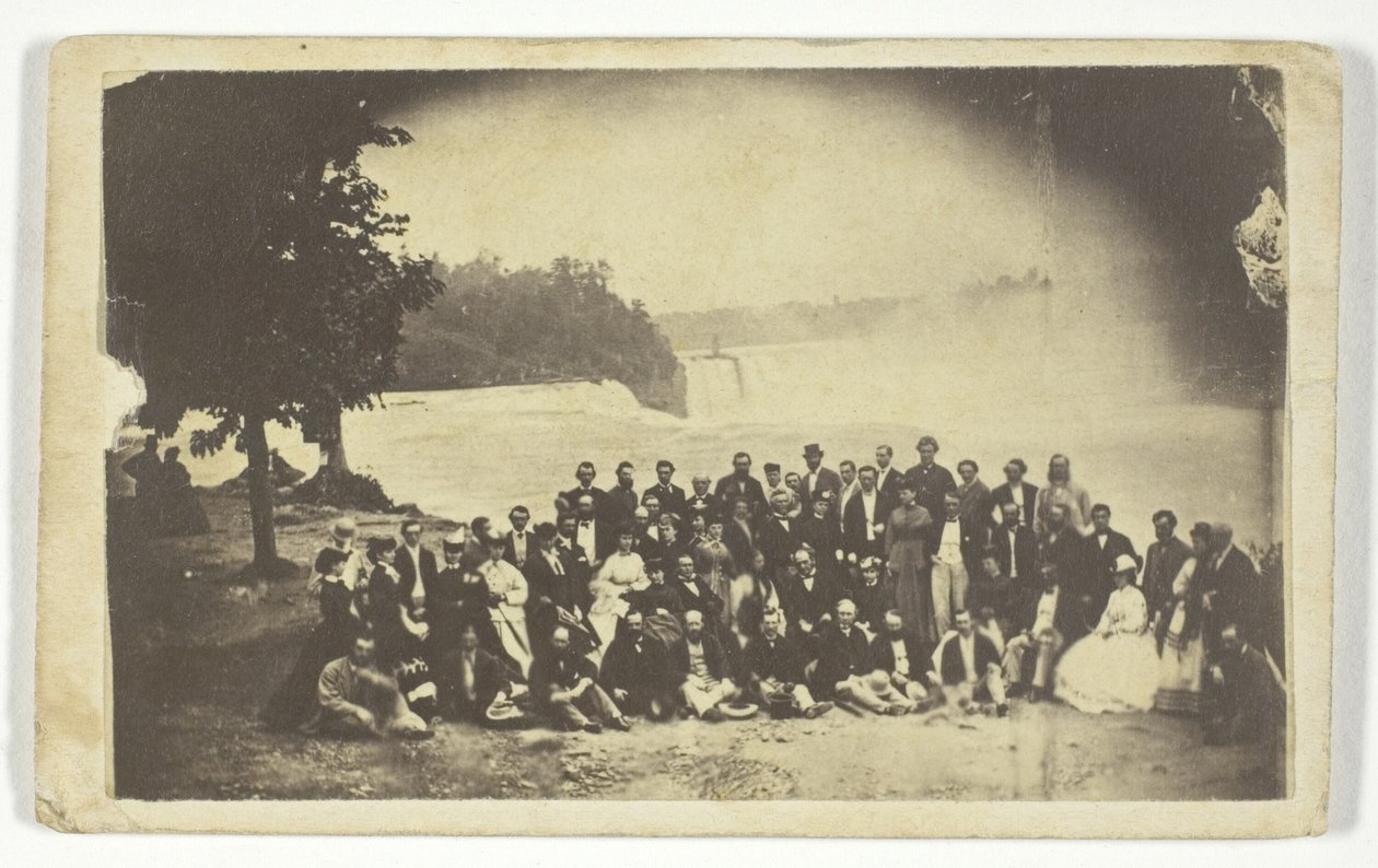 Ohne Titel (Gruppe an den Niagarafällen) von Unknown