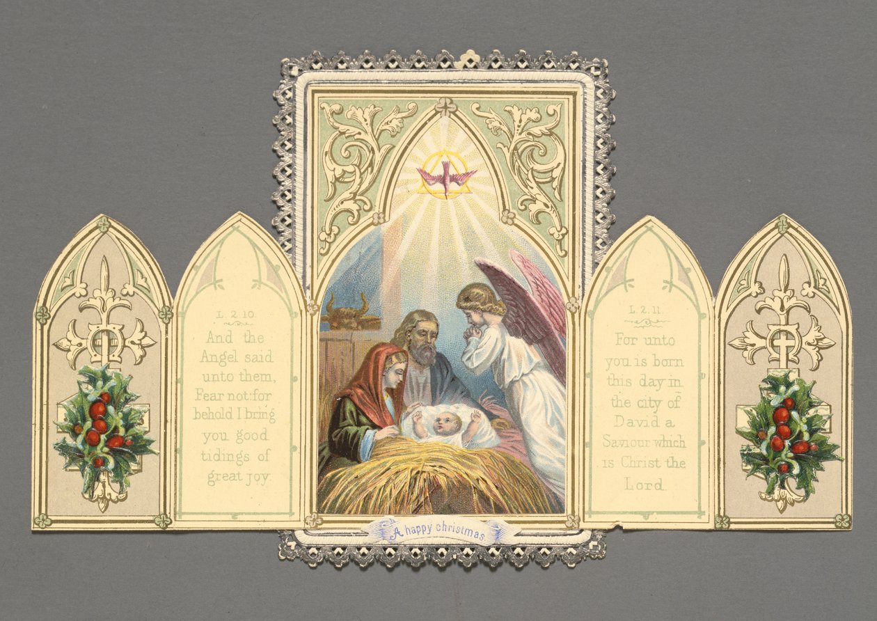 "Frohe Weihnachten", Weihnachtskarte von Unknown artist