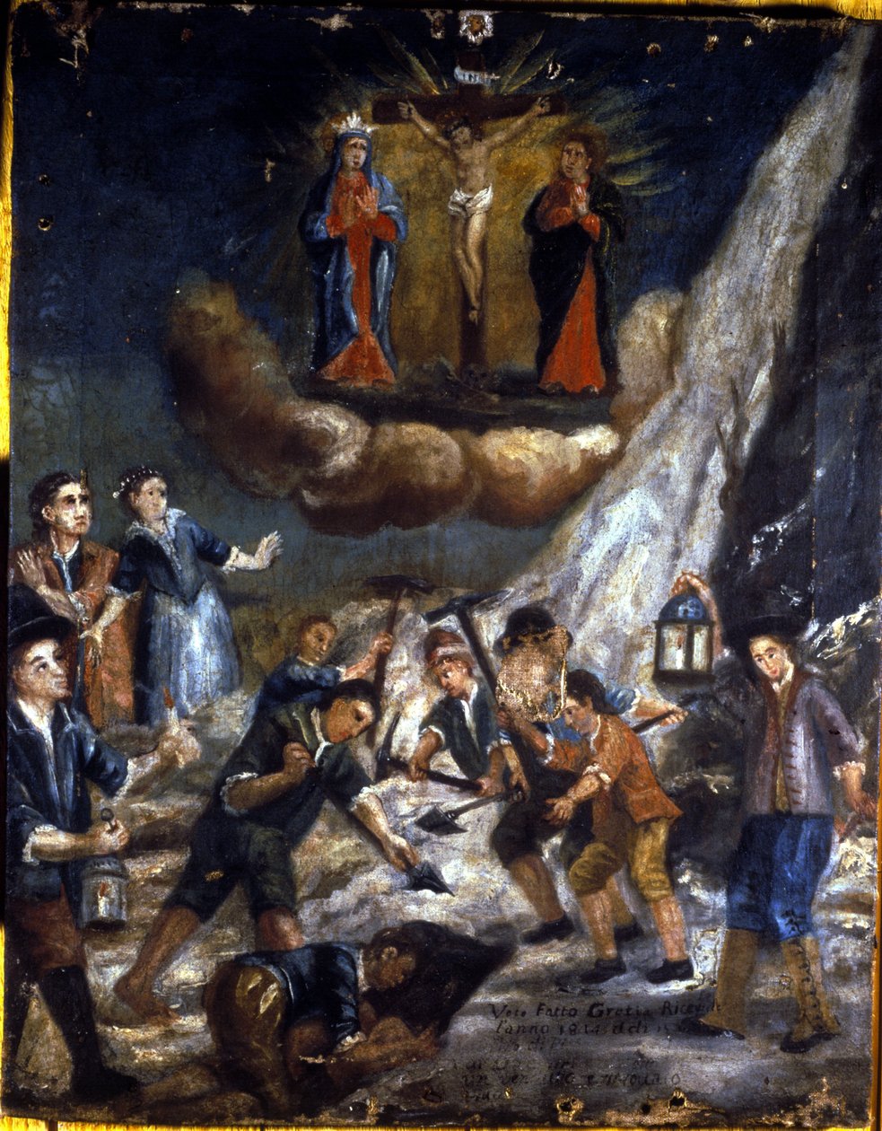 Eine Lawine in den Bergen von Unknown artist