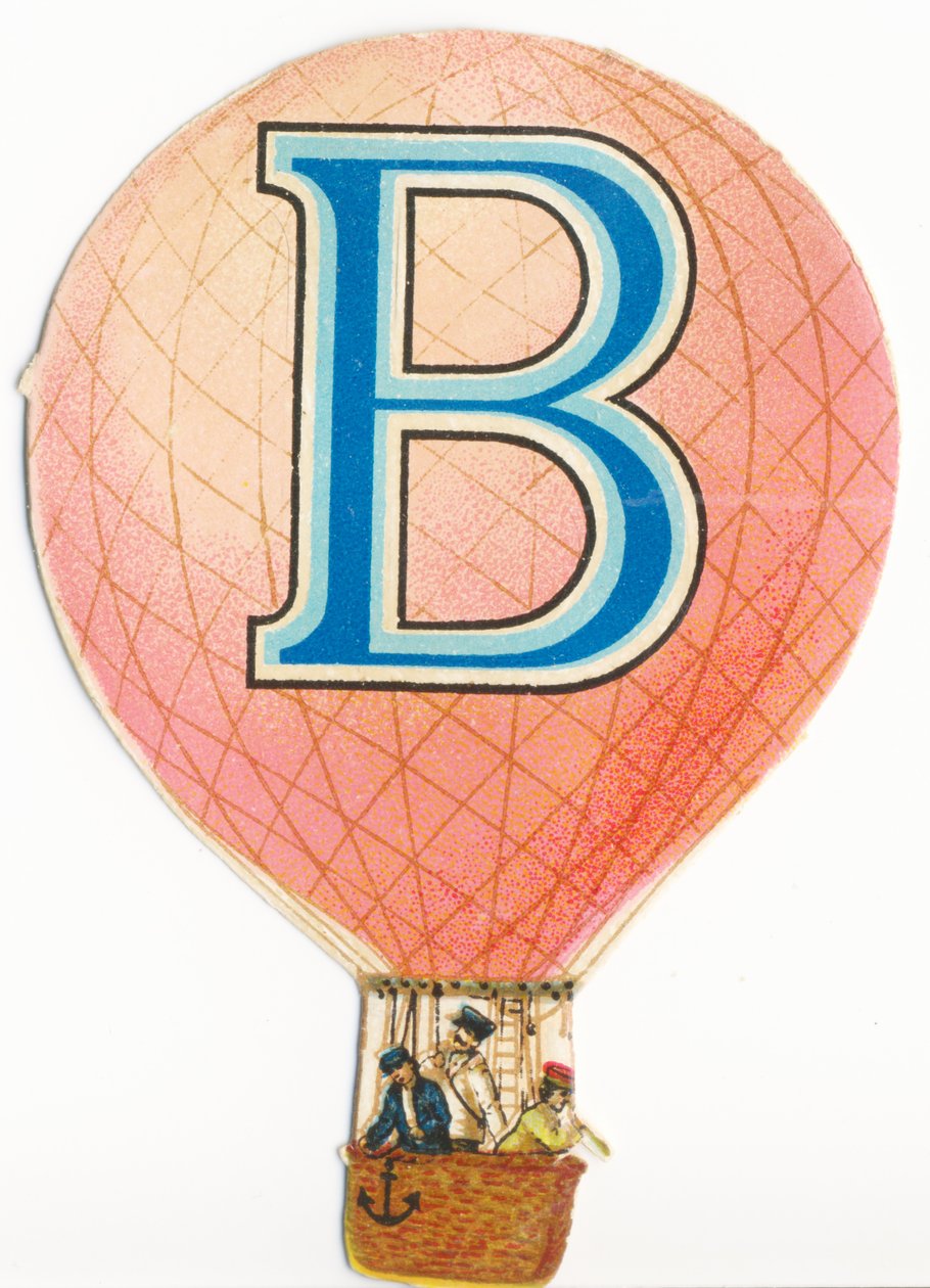 B: Ballon (Heißluftballon) von Unknown artist
