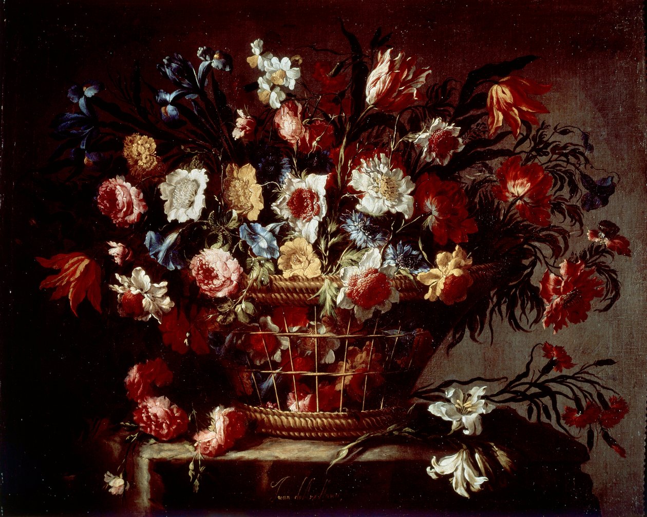 Blumenkorb von Unknown artist