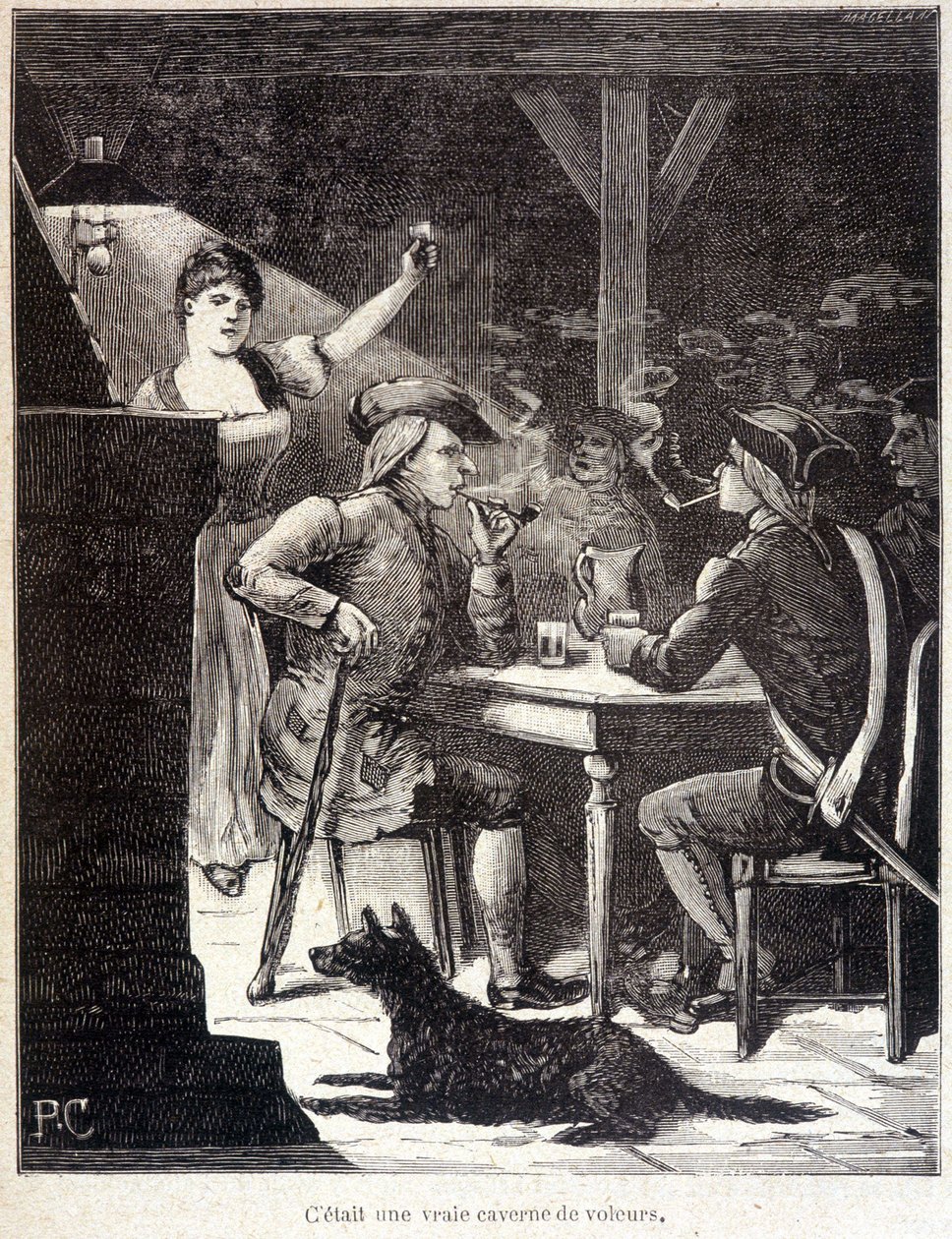 Cartridge in einer Taverne. von Unknown artist