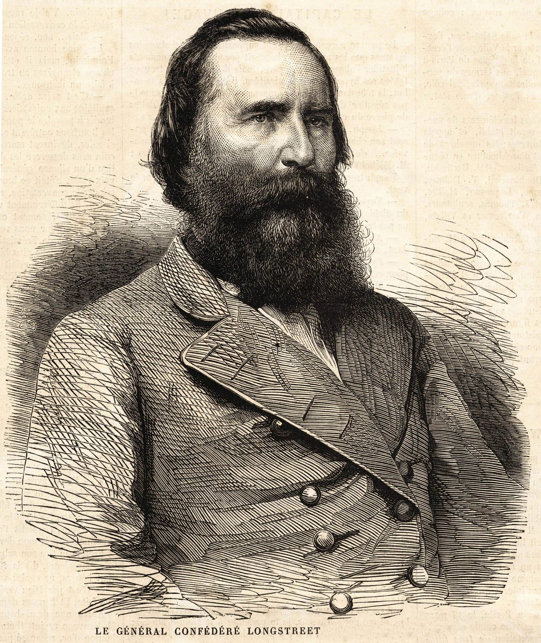 Konföderierter General James Longstreet (1821 - 1904) von Unknown artist