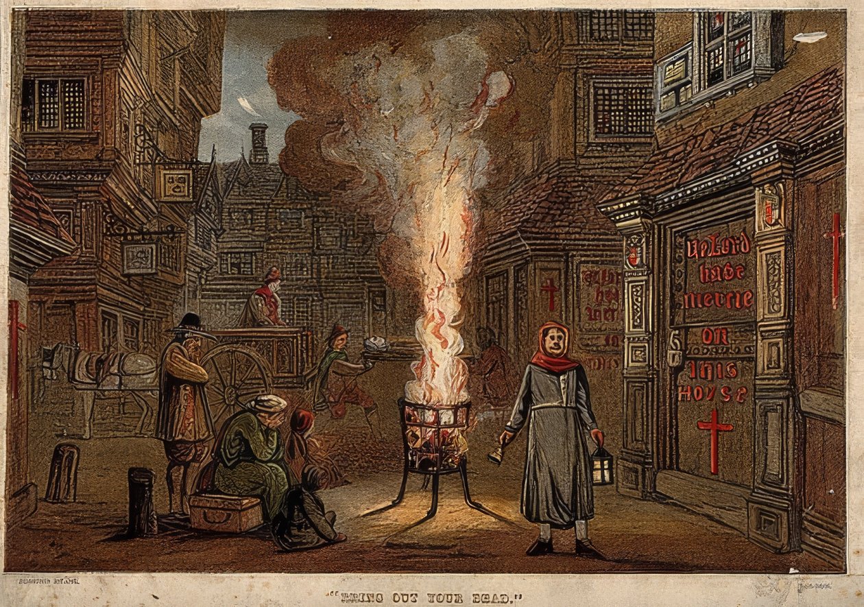 Die große Londoner Pest, 1665 von Unknown