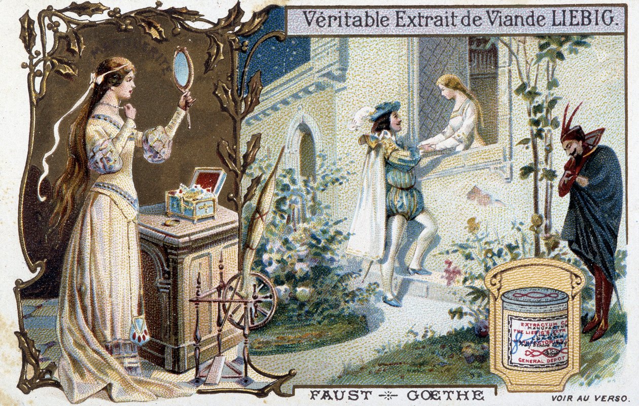 Faust von Goethe - Liebig Werbeaufkleber von Unknown artist