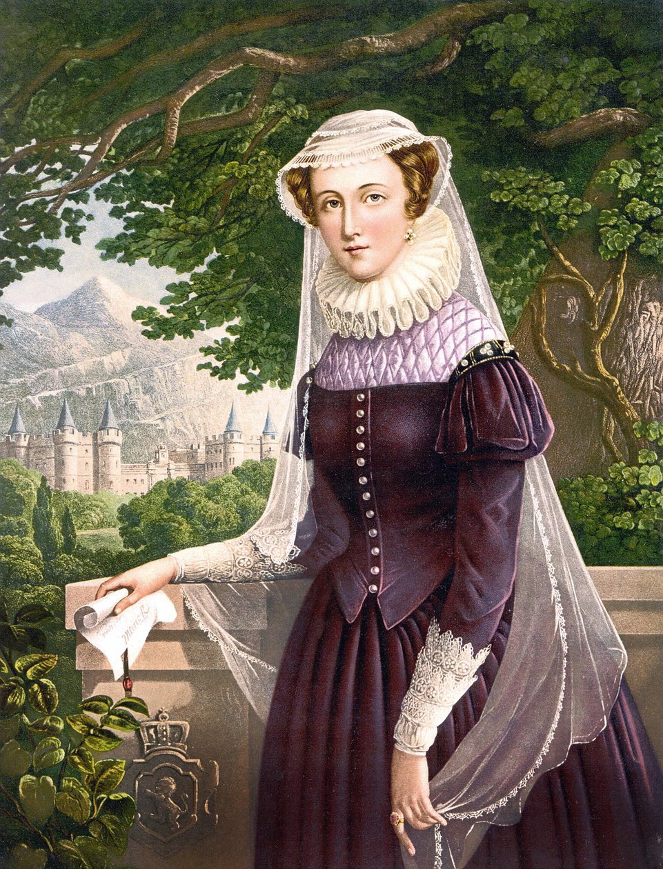 Marie Stuart, Königin von Schottland (1542-1587). von Unknown artist