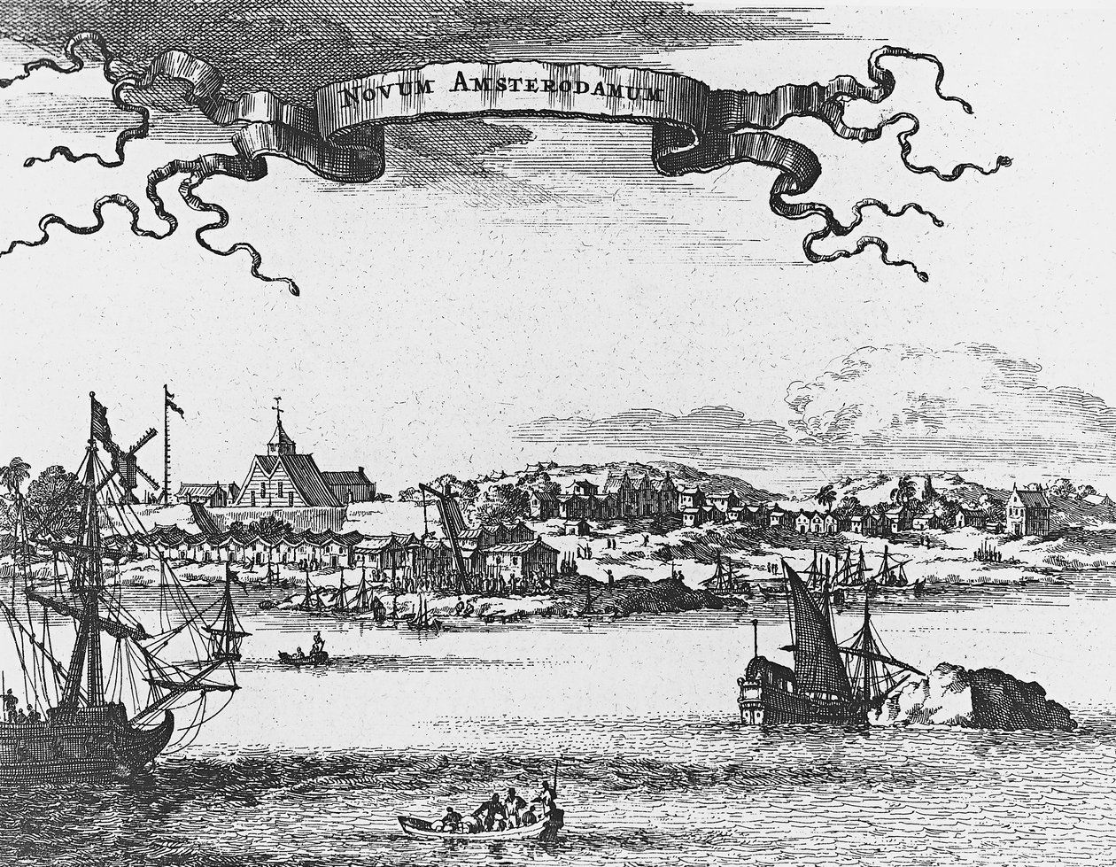 Neu-Amsterdam (New York), Gravur von Unknown artist